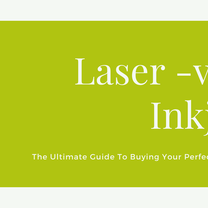 Image that states 'Laser versus inkjet, the ultimate guide to buying your perfect printer'