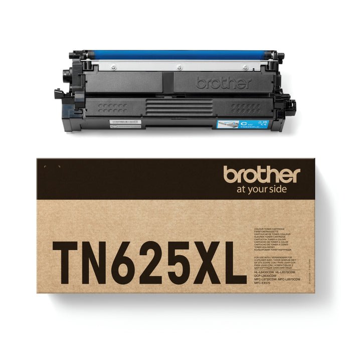 Brother TN-625XLC — Cyan Toner Cartridge (High Yield)