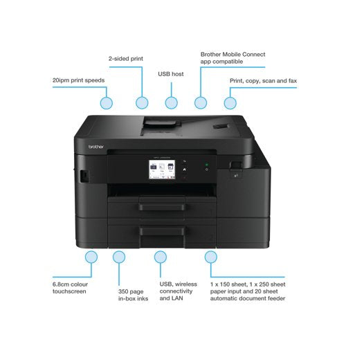 Brother MFC-J4550DW A4 Colour Multifunction Inkjet Printer