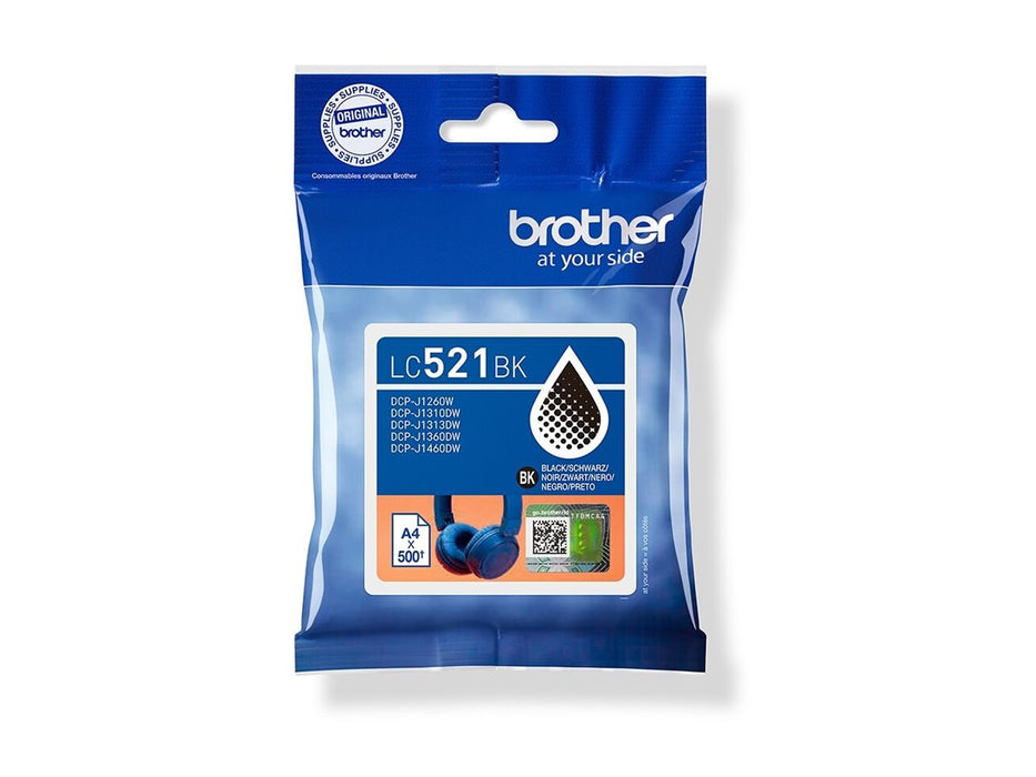 Brother Original LC-521BK Black Ink Cartridge