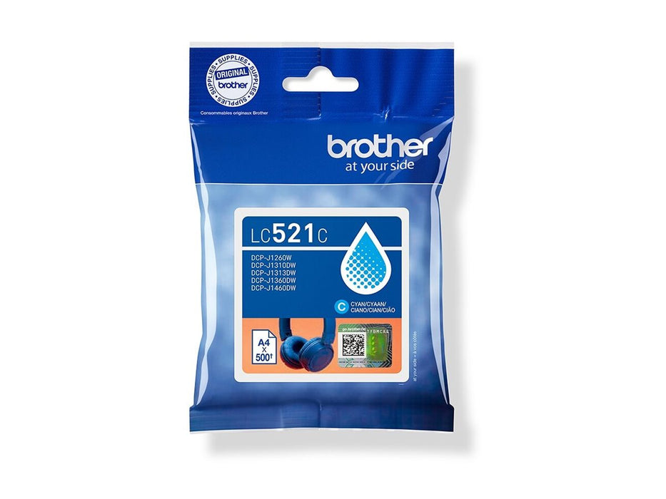 Brother Original LC-521C Cyan Ink Cartridge