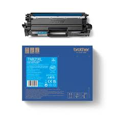 Brother TN-821XLC 9K Cyan Toner Cartridge (Original)