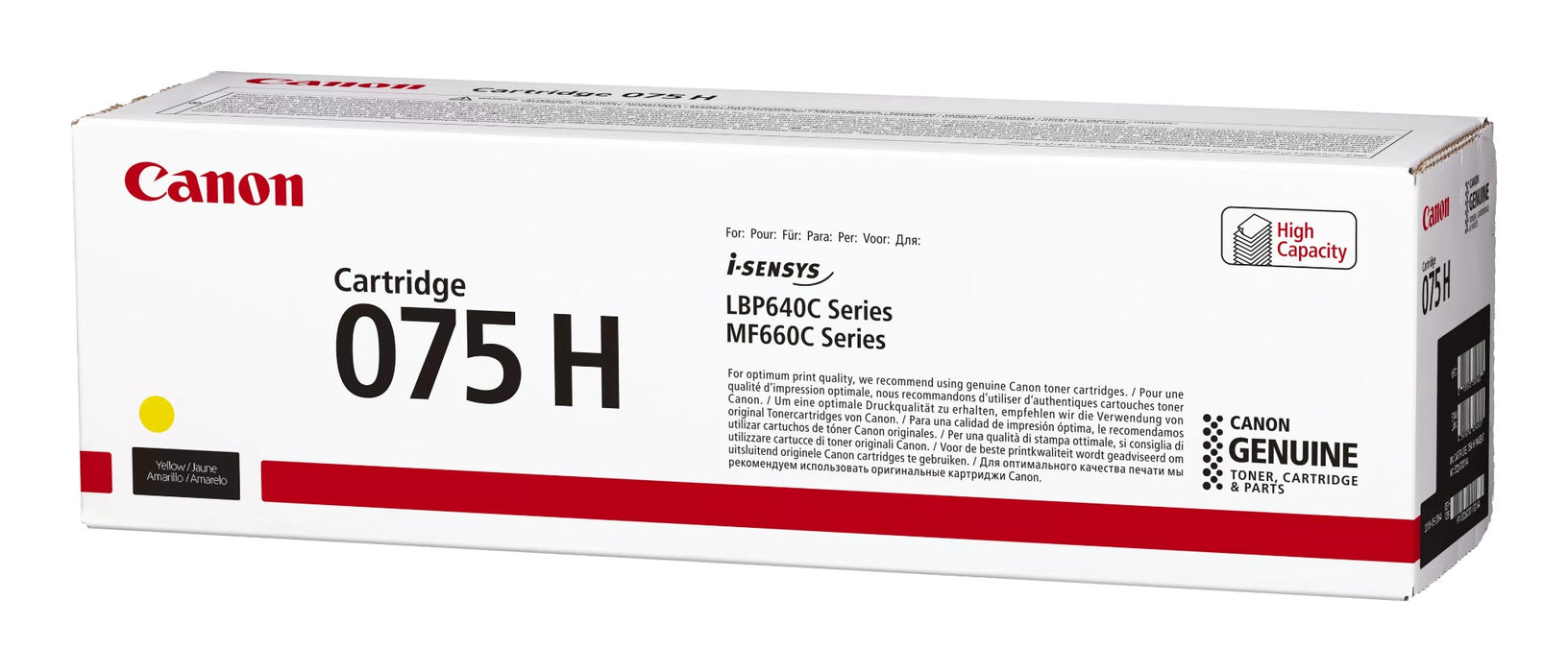 Canon Original 075H High Capacity Yellow Toner