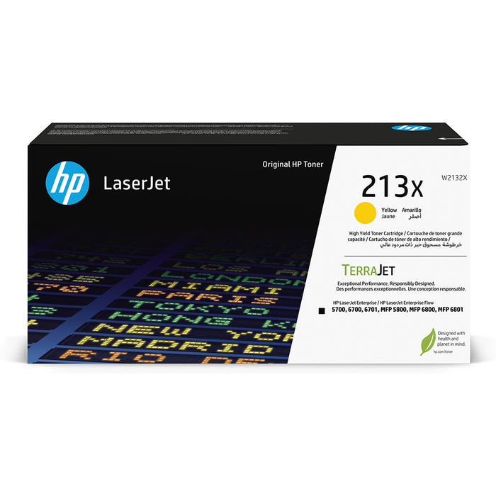 HP 213X W2132X High Yield Yellow Toner Cartridge (original)