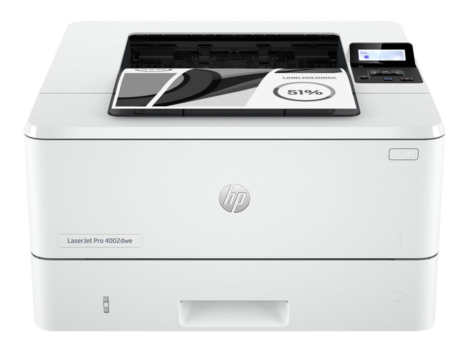 HP LaserJet Pro 4002dwe A4 Mono Duplex Wireless Laser Printer With HP+