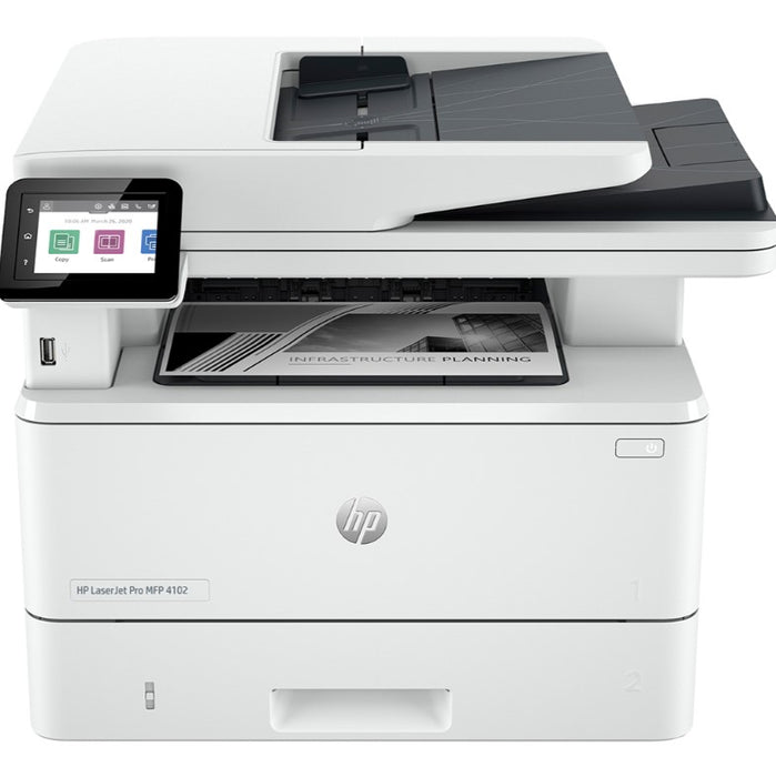 HP LaserJet Pro MFP 4102fdwe Fax Duplex Wireless A4 Mono Laser Printer HP+