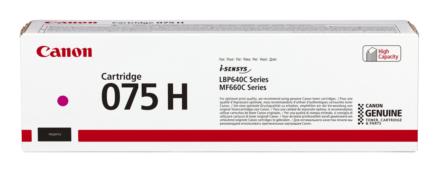 Canon Original 075H High Capacity Magenta Toner
