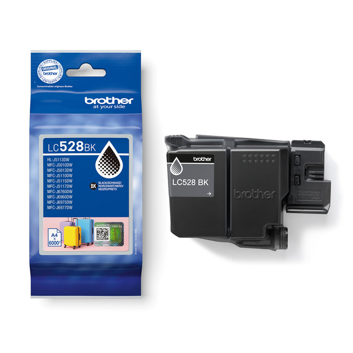 Brother Original LC-528BK Black Super High Yield Ink Cartridge