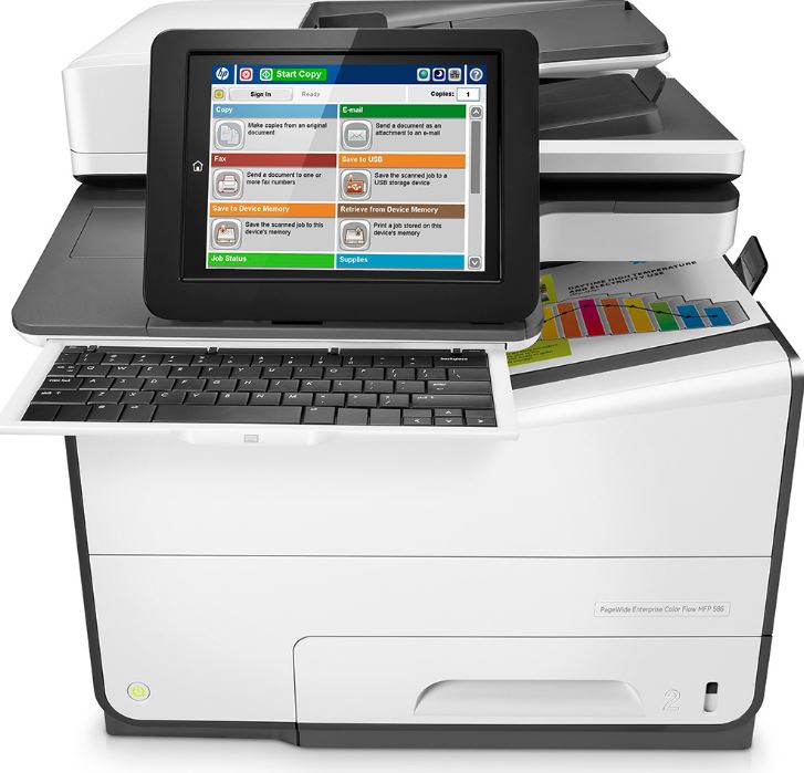 HP PageWide Enterprise 586Z MFP Duplex Wireless Network A4 Colour Inkjet Printer