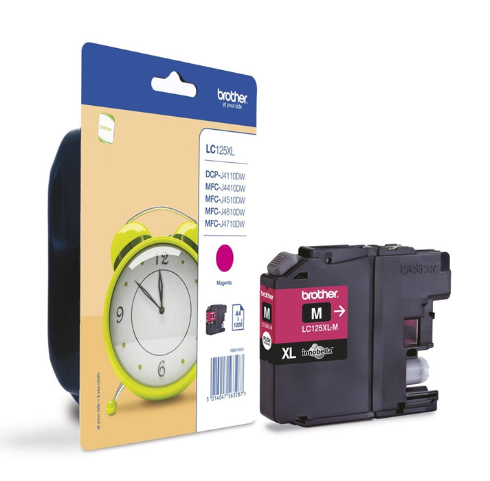 Brother LC125XL Magenta Ink Cartridge (Original)