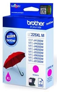 Brother LC-225XLM High Yield Magenta Ink (Original)