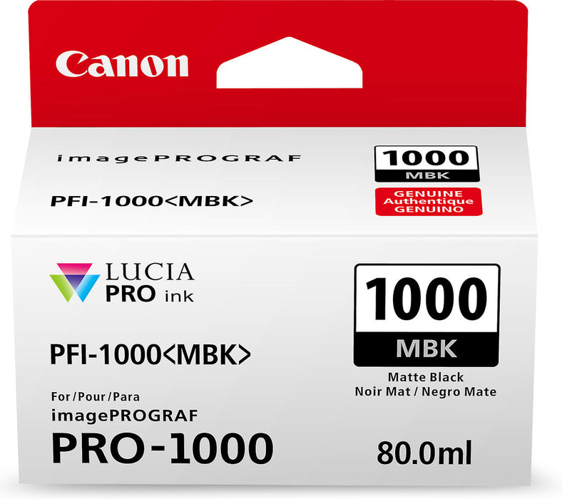 Canon PFI-1000 MBK Original MatteBlack Ink