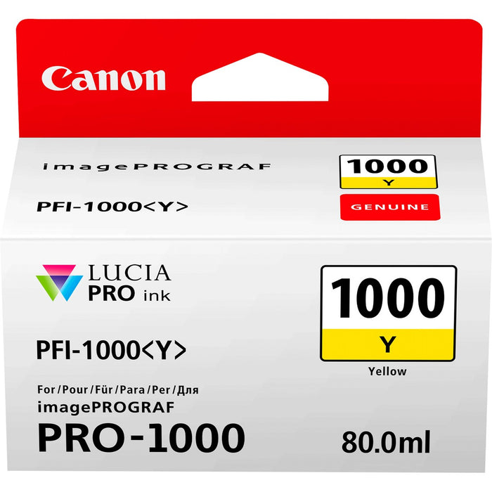 Canon PFI-1000 Y Original Yellow Ink