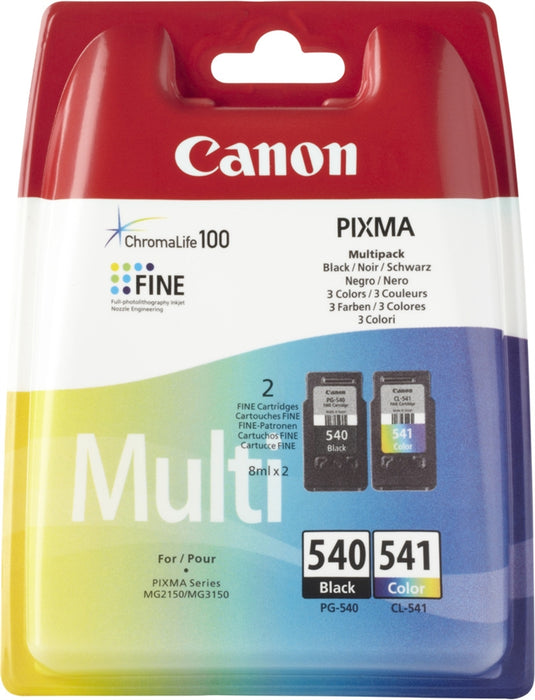 Canon 540/541 Original Black and Color Ink Multipack