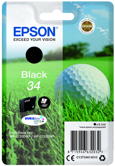 Epson 34 (T3461) Black Ink Cartridge