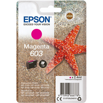 Original Epson 603 Magenta Ink Cartridge