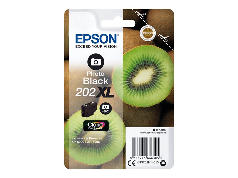 Epson 202XL High Yield Photo Black Ink Cartridge