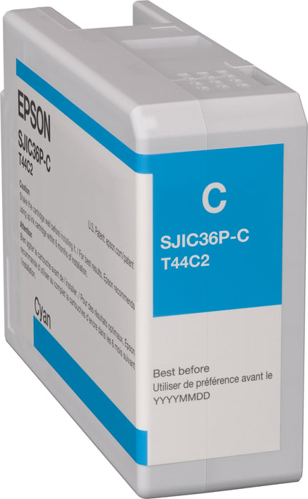 Epson Ink Cartridge C13T44C240 SJIC36P-C Cyan