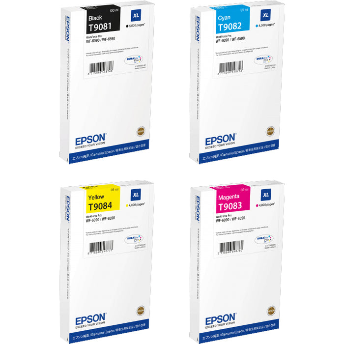 Epson T908 XL CMYK Multipack Ink Cartridges