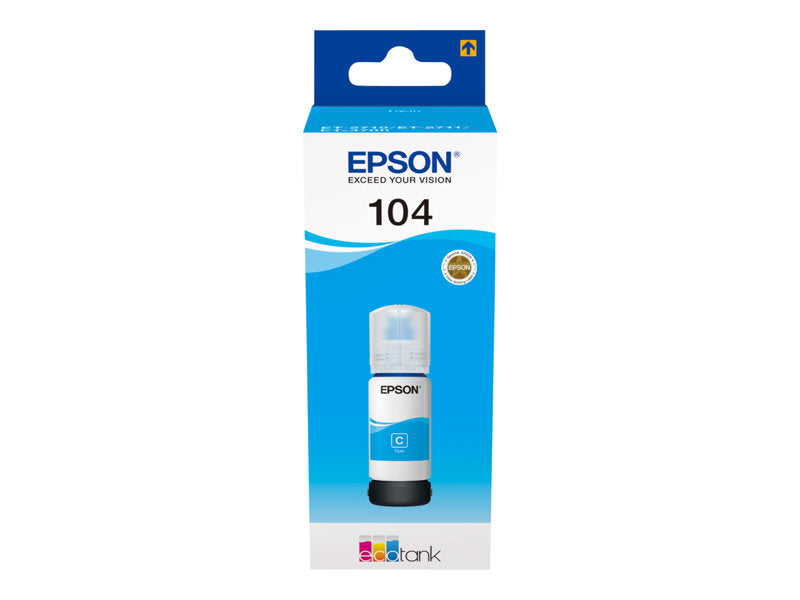 Epson EcoTank 104 Cyan Ink Bottle C13T00P240
