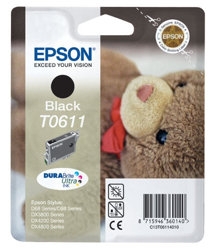 Epson T0611 Original Black Ink Cartridge