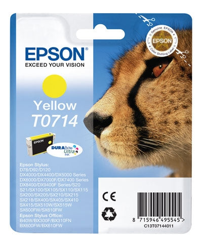 Epson T0714 Original Yellow Ink Cartridge