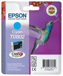 Epson T0802 Original Cyan Ink Cartridge