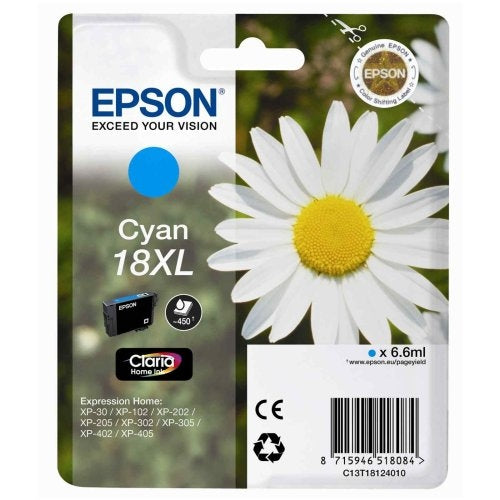 Epson T1812 High Yield Cyan Ink Cartridge