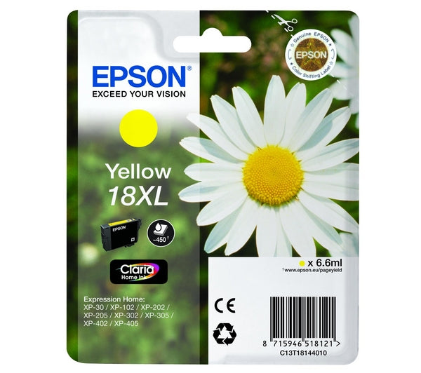 Epson T1814 High Yield Yellow Ink Cartridge