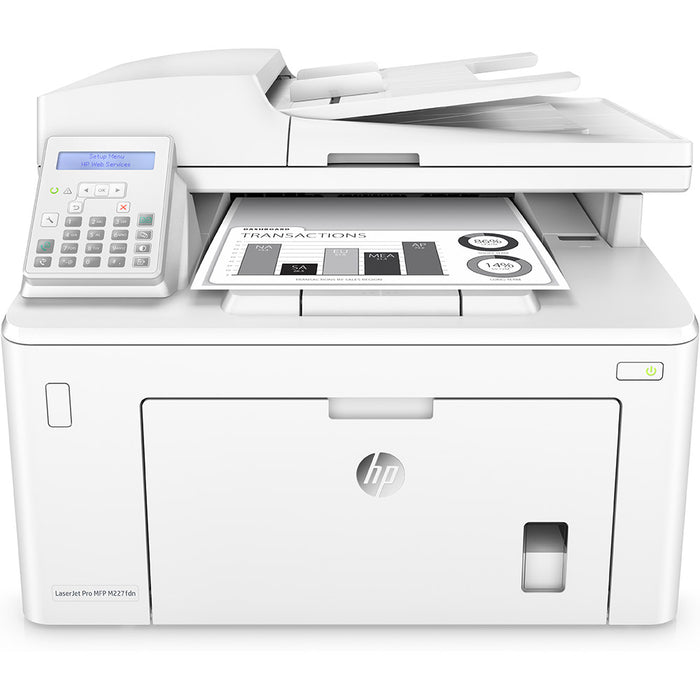 HP LaserJet Pro M227FDN MFP Multifunction Duplex Network 4 in 1 with Print,Copy,Fax and Scan A4 Mono Printer