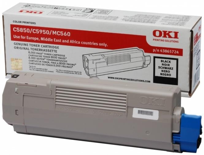 OKI 43865724 Black Toner Cartridge