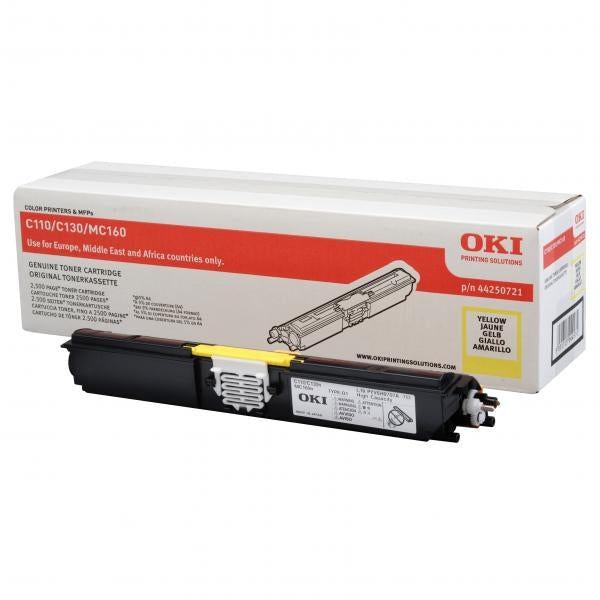 OKI 44250721 Yellow Toner Cartridge