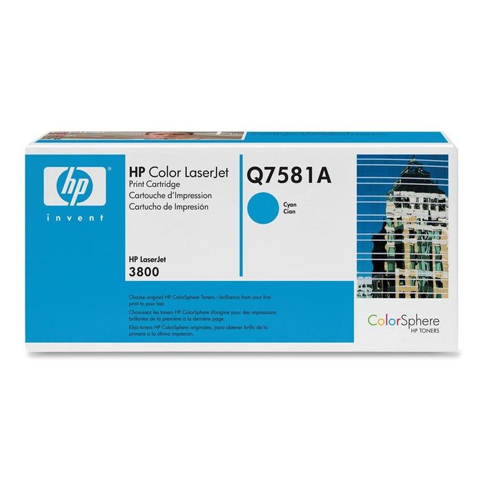 HP Q7581A Original Cyan Toner