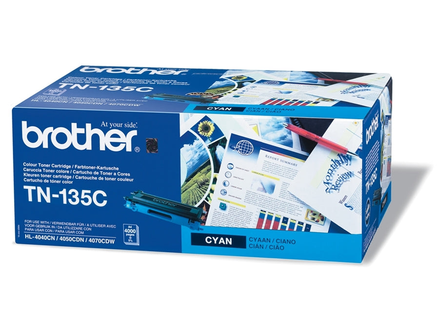 Brother TN135C High Yield Cyan Toner Cartridge (Original)