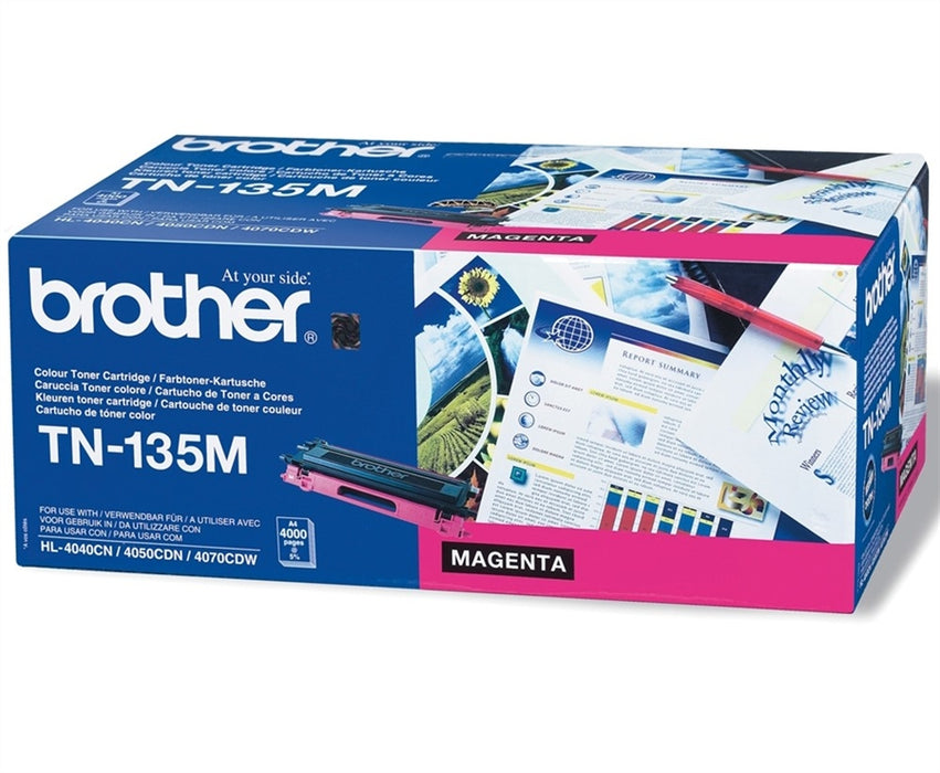 Brother TN135M High Yield Magenta Toner Cartridge (Original)